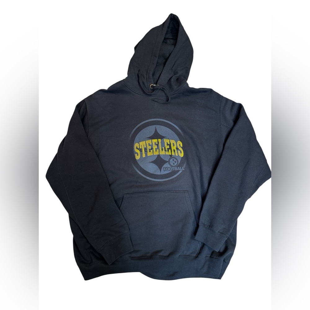 Men’s Black NFL Pittsburgh Steelers Hoodie 2008 Size 2XL Like New